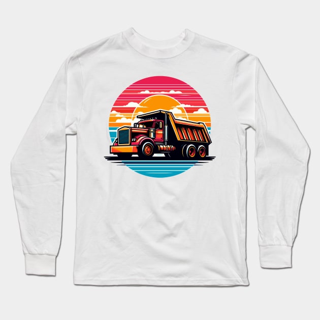 Dump truck Long Sleeve T-Shirt by Vehicles-Art